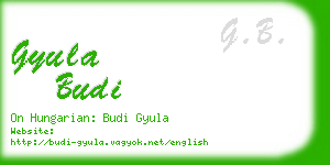 gyula budi business card